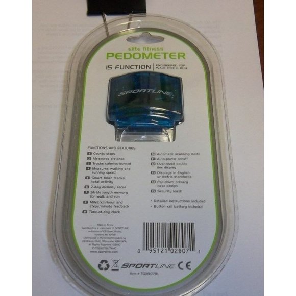 SportLine Pedometer, 15 Function, Total Fitness, 7 Day Memory - Picture 2 of 6